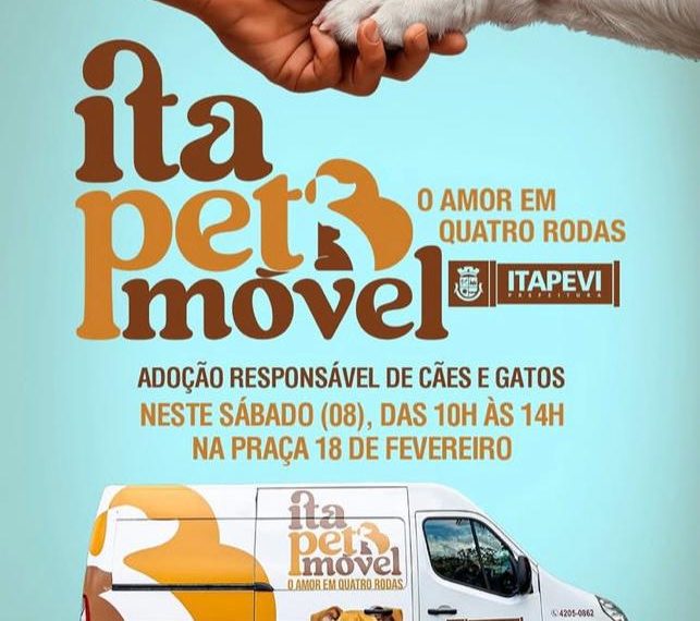 ADOÇÃO RESPONSONSÁVEL DE CÃES E GATOS COM O ITAPETMÓVEL