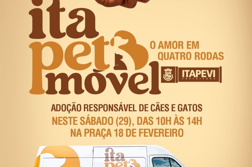 ItaPetMóvel realiza feira de adoção neste sábado (29)